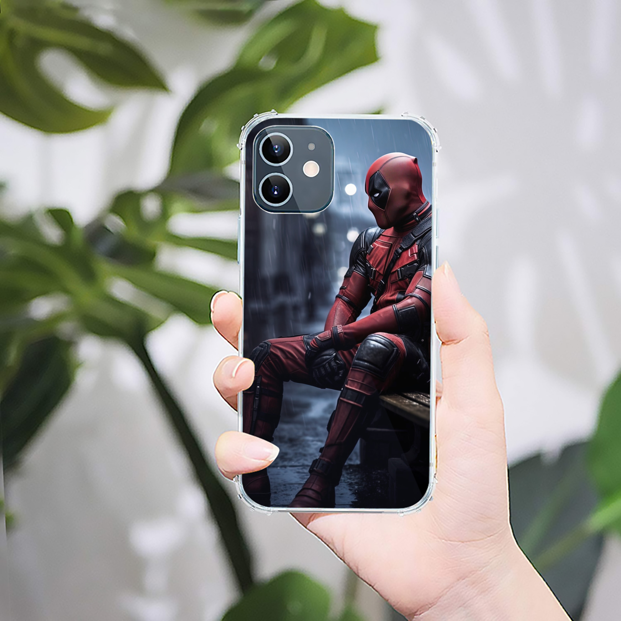 （画像用） Deadpool デッドプール 【iPhone 12シリーズ対応】透明スマホケース（クリアソフトケース）